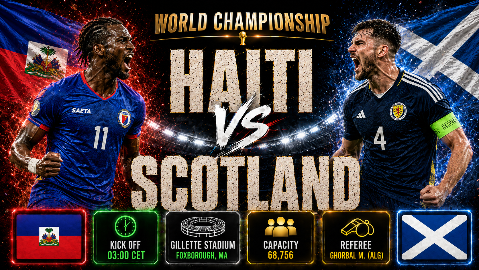 Haití - Escocia : El tan esperado regreso a la escena mundial promete una batalla crucial por la esperanza en Boston