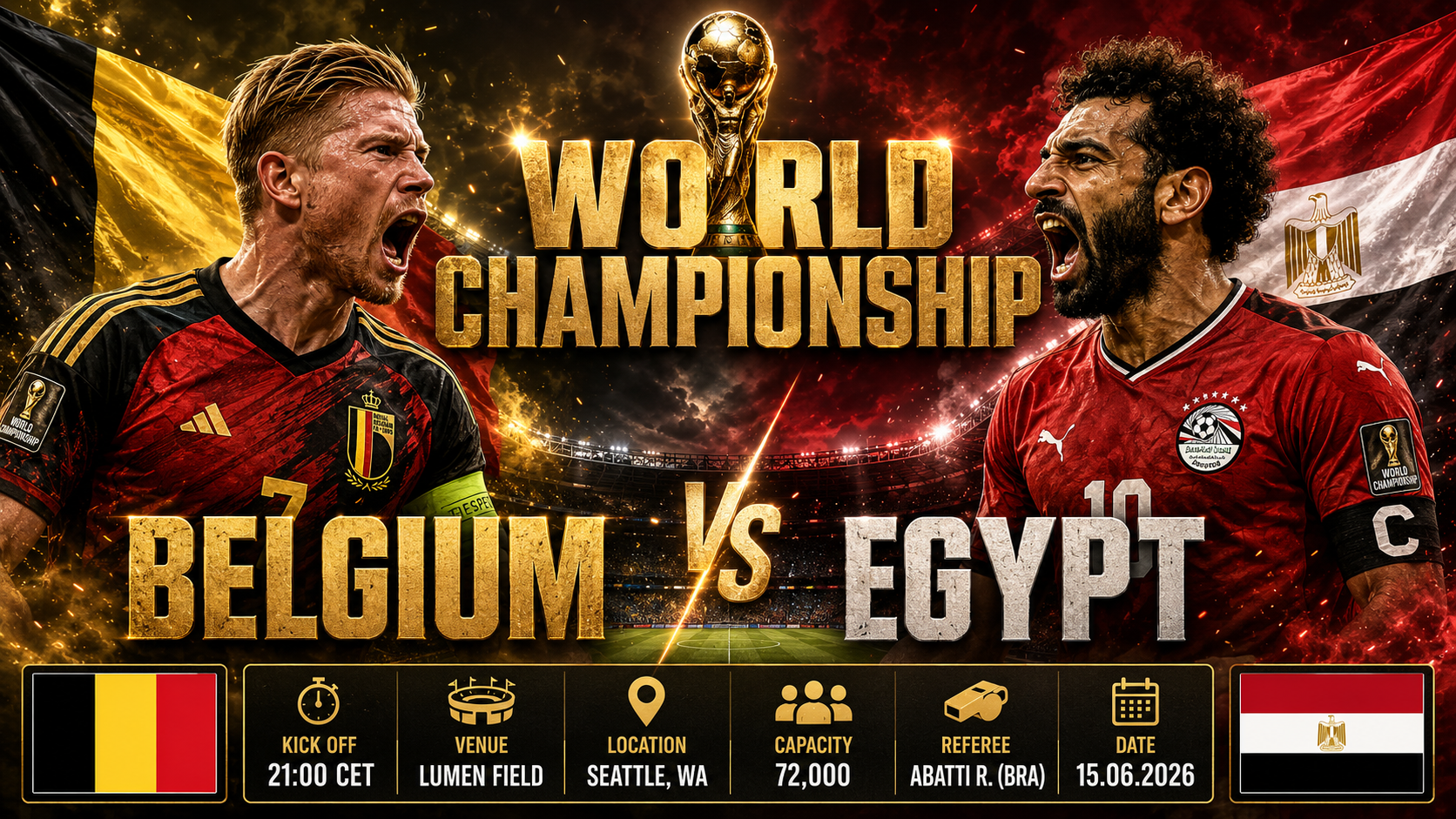 Bélgica - Egipto : La nueva era de los Diablos Rojos ante el cerrojo defensivo de los Faraones